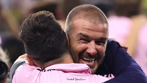 Lionel Messi y David Beckham.