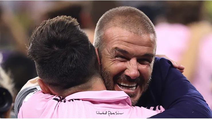 Lionel Messi y David Beckham.