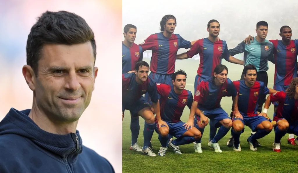 Thiago Motta junto a Xavi y Rafa Márquez en sus tiempos por Barcelona: Getty Images