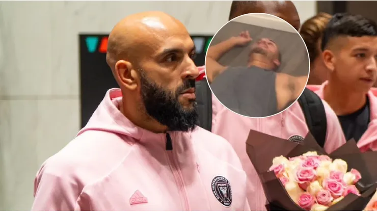 Yassine Cheuko y un socio de Inter Miami.