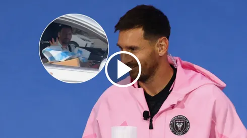 Messi y la camiseta de la Selección Argentina.