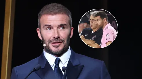 David Beckham, Leo Messi y Gerardo Martino.