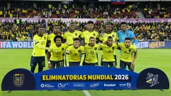 QUITO, ECUADOR - NOVEMBER 21: Players of Ecuador pose prior a FIFA World Cup 2026 Qualifier match between Ecuador and Chile at Estadio Rodrigo Paz Delgado on November 21, 2023 in Quito, Ecuador. (Photo by Franklin Jacome/Getty Images)