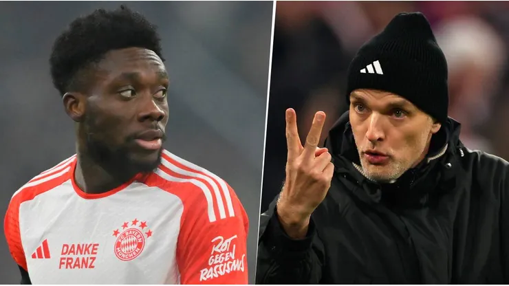Thomas Tuchel cree que los rumores que lo vinculan con el Real Madrid le están afectando a Alphonso Davies. Getty Images.
