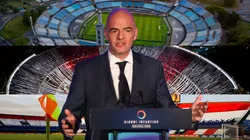 Gianni Infantino y los posibles estadios para inaugurar el Mundial 2030.