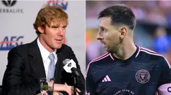 Alexi Lalas y Lionel Messi.