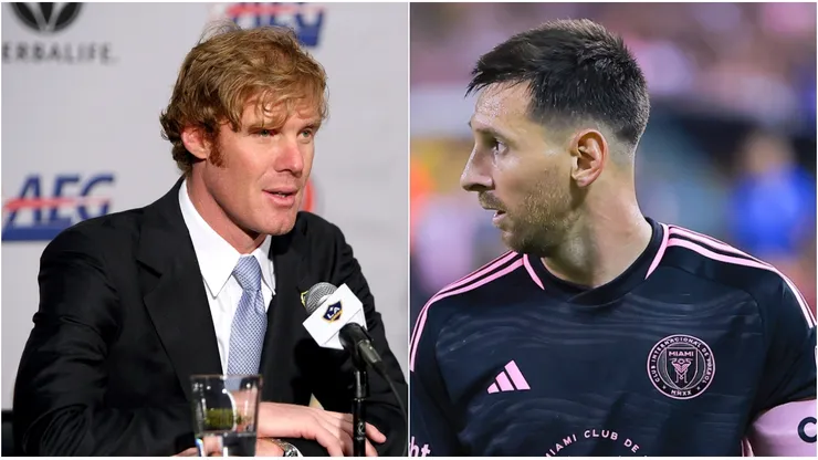Alexi Lalas y Lionel Messi.