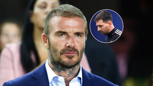David Beckham y Lionel Messi.