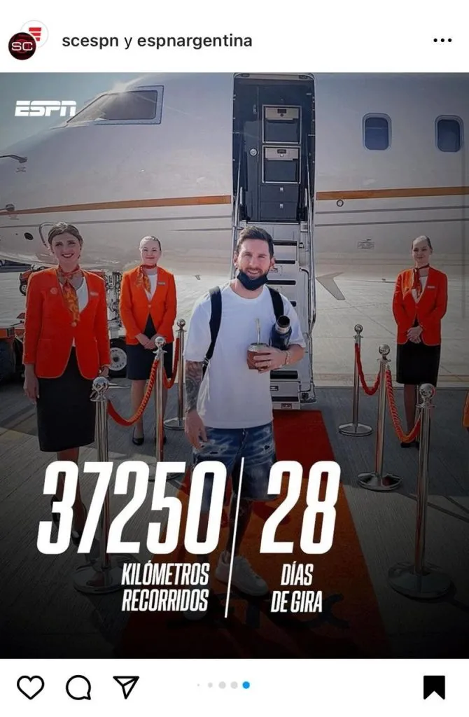 La gira de pretemporada de Inter Miami y Messi. (Foto: Instagram / @scespn)