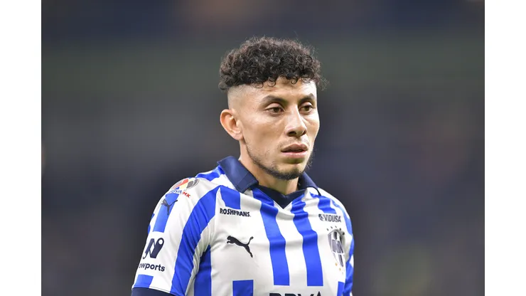 MONTERREY, MEXICO - NOVEMBER 08: Joao Rojas of Monterrey looks on during the 10th round match between Monterrey and Santos Laguna as part of the Torneo Apertura 2023 Liga MX at BBVA Stadium on November 08, 2023 in Monterrey, Mexico. (Photo by Azael Rodriguez/Getty Images)