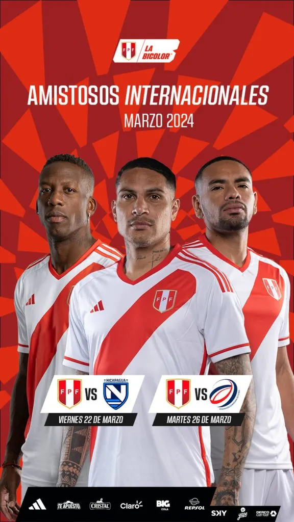 Amistosos internacionales de Perú. (Foto: FPF).