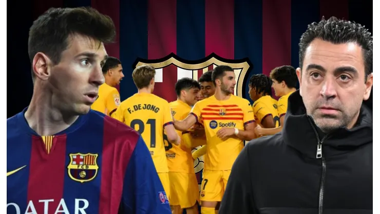 Lionel Messi y Xavi Hernández, pasado y presente de Barcelona.
