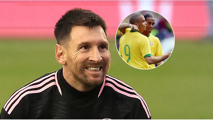 Lionel Messi, Ronaldo y Ronaldinho.