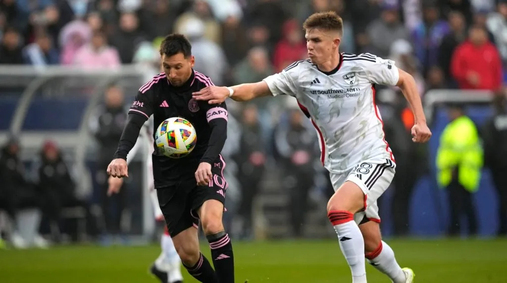 Messi en el amistoso Inter Miami vs FC Dallas. (Foto: Getty Images)