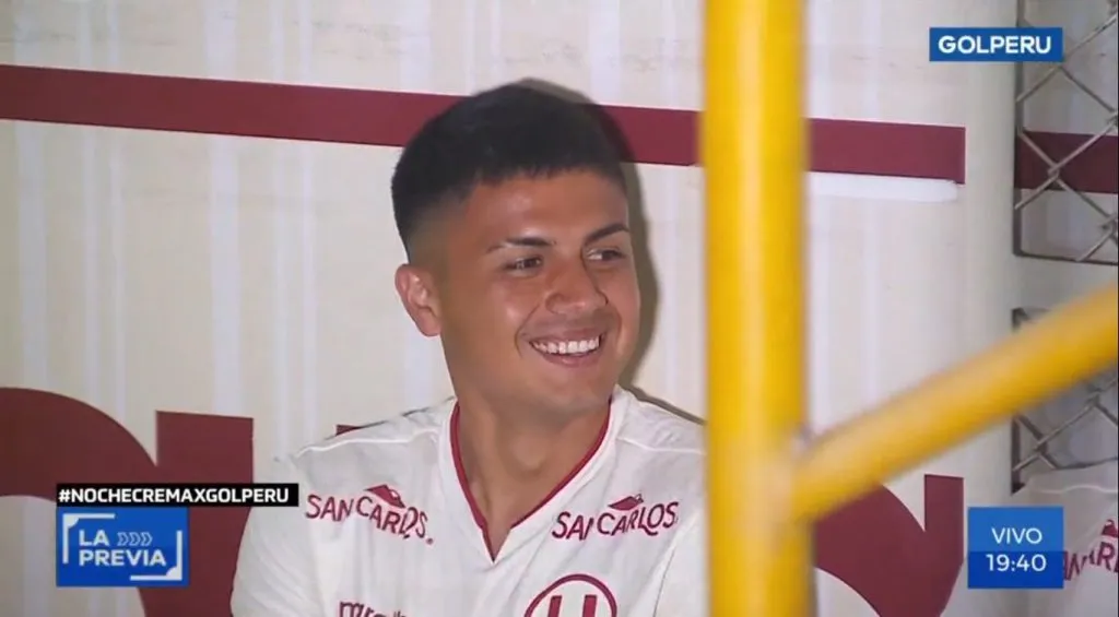 Jairo Concha se mostró feliz en la Noche Crema 2024. (Foto: GOLPERU).