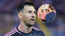 Messi con el presidente de El Salvador.