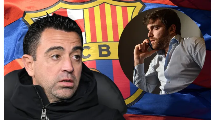 Xavi Hernández y Fabrizio Romano.