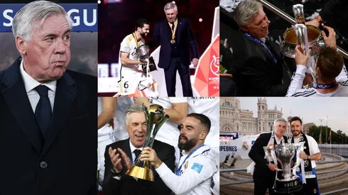 Carlo Ancelotti y algunas der sus conquistas en Real Madrid.