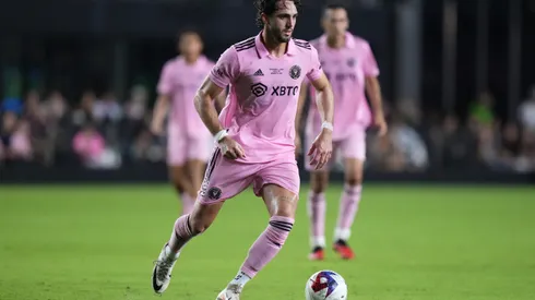 FORT LAUDERDALE, FLORIDA - NOVEMBER 10: Leonardo Campana #9 of Inter Miami CF controls the ball against the New York City FC during the second half in the Noche d'Or friendly match at DRV PNK Stadium on November 10, 2023 in Fort Lauderdale, Florida. (Photo by Rich Storry/Getty Images)