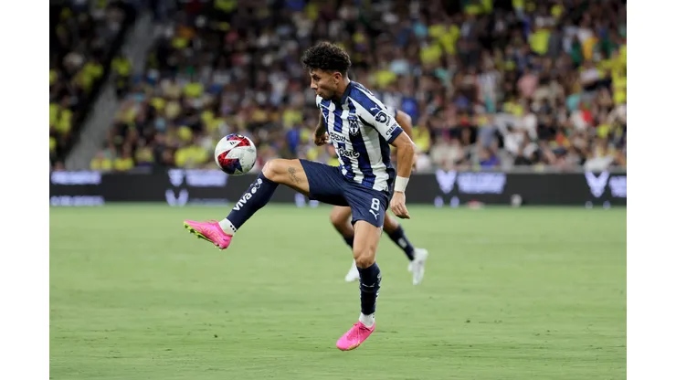 NASHVILLE, TENNESSEE - AUGUST 15: Joao Rojas López #8 of CF Monterrey against Nashville SC in the Leagues Cup 2023 - Semifinals at GEODIS Park on August 15, 2023 in Nashville, Tennessee. (Photo by Andy Lyons/Getty Images)