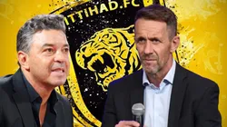 Marcelo Gallardo y Ramón Planes en Al-Ittihad.