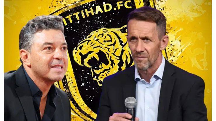 Marcelo Gallardo y Ramón Planes en Al-Ittihad.