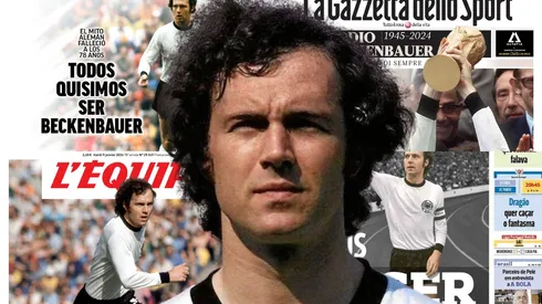 Franz Beckenbauer y las portadas de la prensa para el Kaiser.