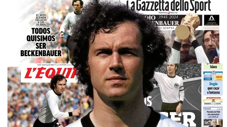 Franz Beckenbauer y las portadas de la prensa para el Kaiser.