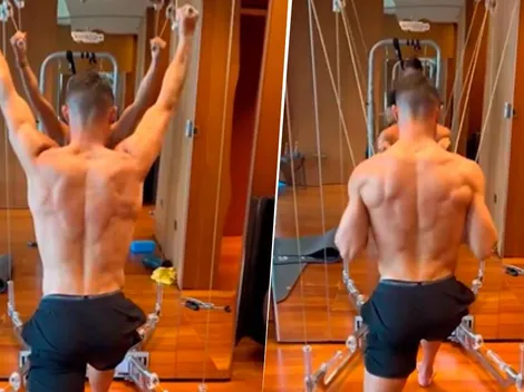 Las imágenes del impresionante entrenamiento de Cristiano Ronaldo