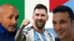 Luciano Spalletti, Lionel Messi y Scaloni esperan por un posible retorno del Argentina vs. Italia.