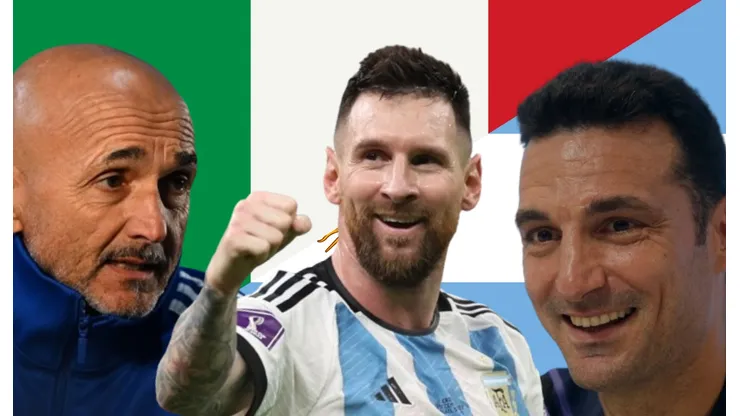 Luciano Spalletti, Lionel Messi y Scaloni esperan por un posible retorno del Argentina vs. Italia.