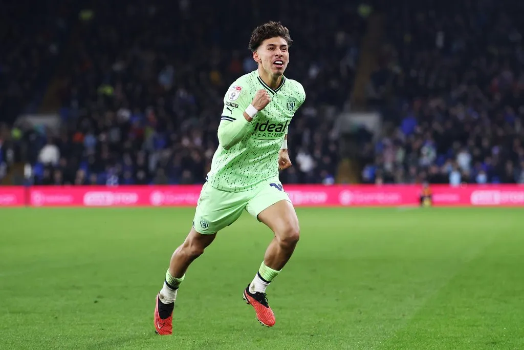Con la camiseta del West Bromwich, Jeremy Sarmiento anotó dos goles en este semestre. (Foto: GettyImages)