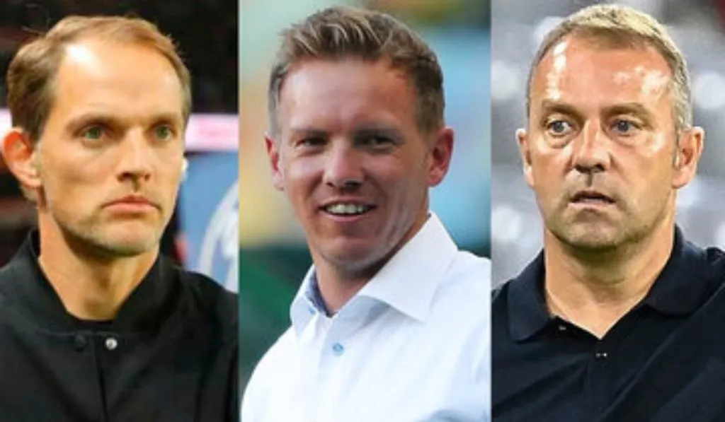 Hansi Flick Julian Nagelsmann y Thomas Tuchel, algunos de los candidatos al Barcelona 2024/2025: Getty