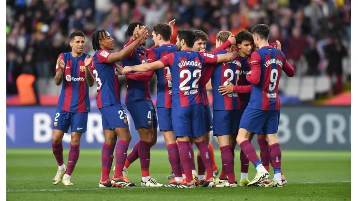 Jugadores del Barcelona.