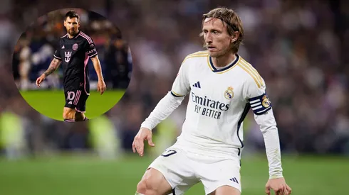 Luka Modric y Lionel Messi.