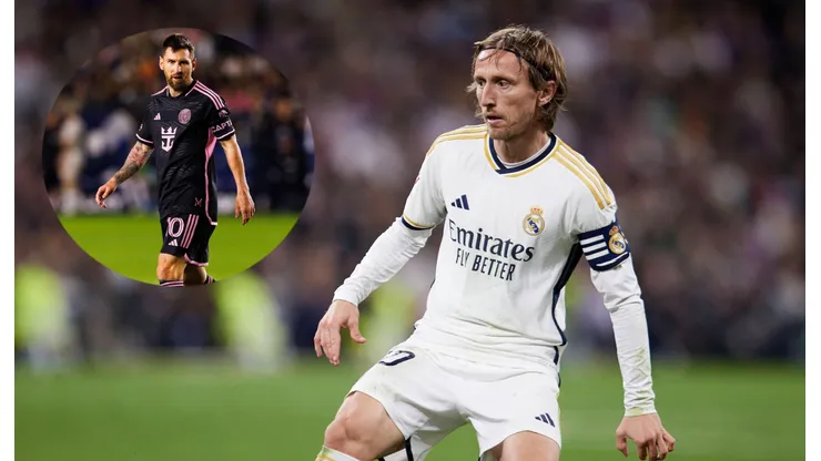 Luka Modric y Lionel Messi.
