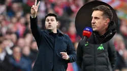 Mauricio Pochettino y Gary Neville.