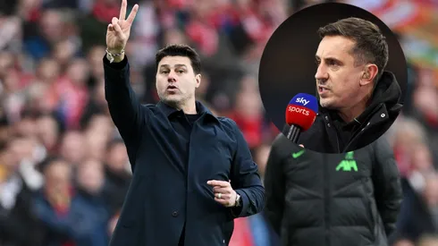 Mauricio Pochettino y Gary Neville.