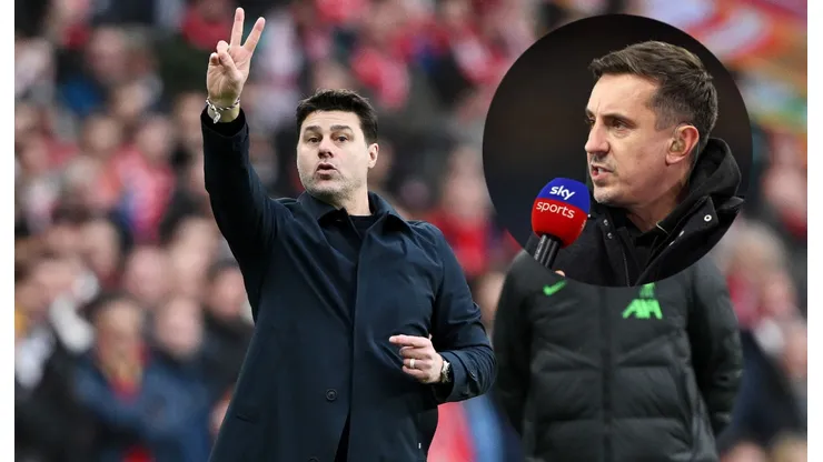 Mauricio Pochettino y Gary Neville.