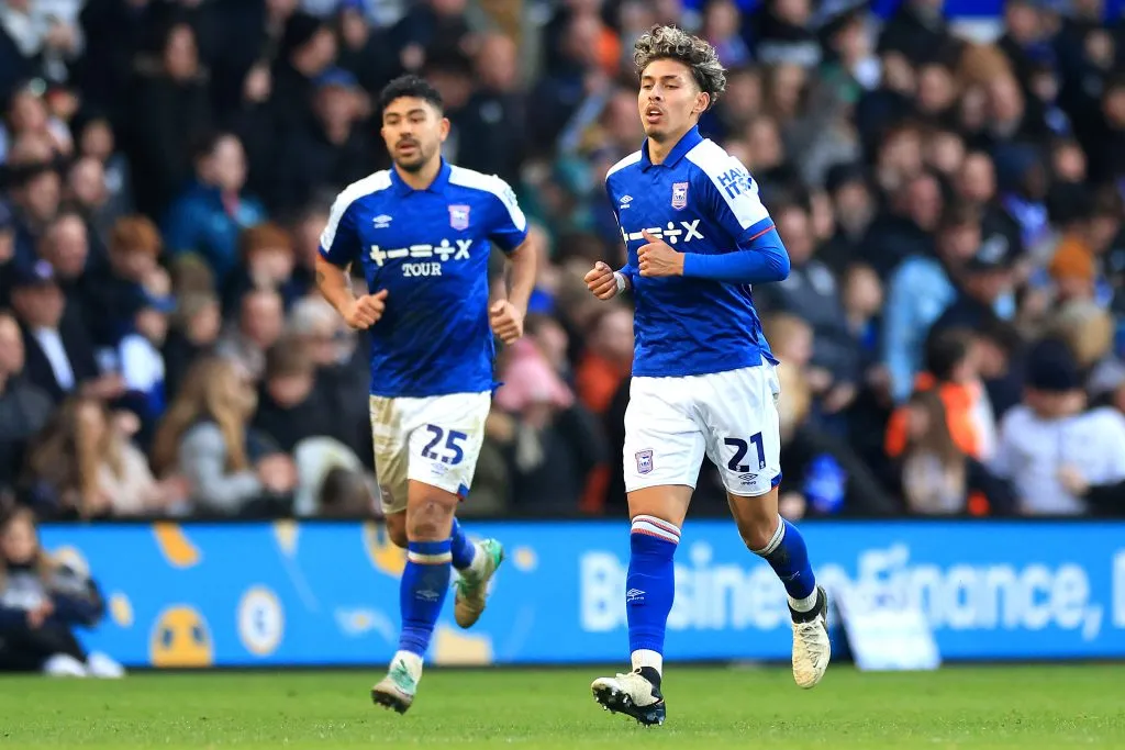 Jeremy Sarmiento anotó un gol clave para el Ipswich. (Foto: GettyImages)