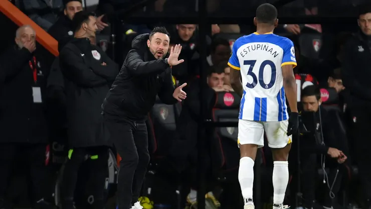 El entrenador del Brighton y su crítica a Pervis Estupiñán