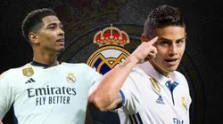 Jude Bellingham y James Rodríguez, pasado y presente del Real Madrid.
