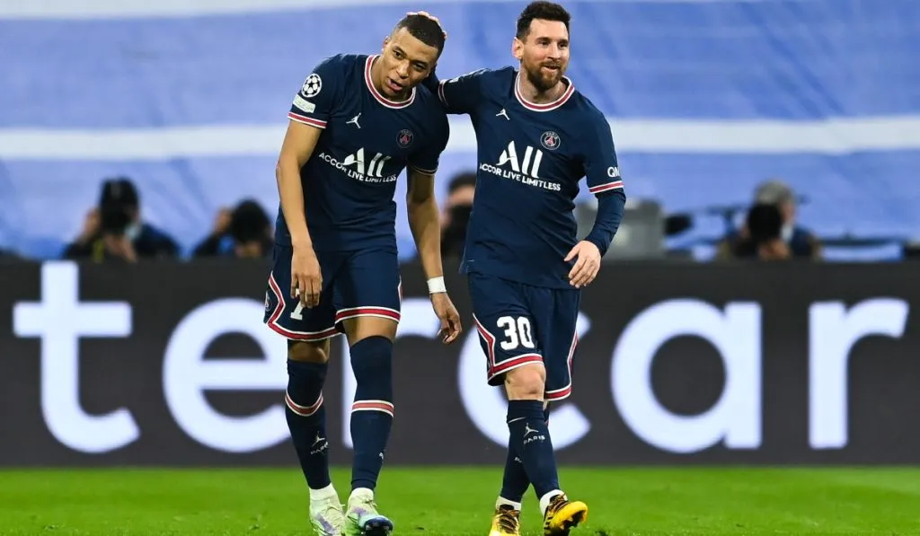 Kylian Mbappé y Leo Messi en su primer año juntos por PSG: Getty Images