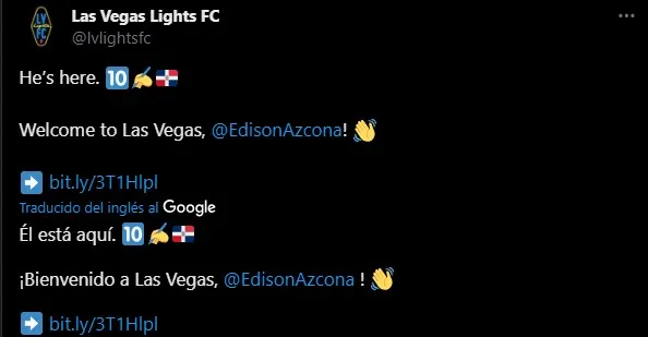 Azcona se fue de Inter Miami. (Foto: X / @lvlightsfc)