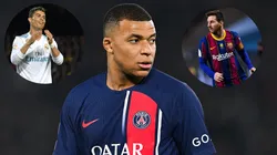 Kylian Mbappé, Leo Messi y Cristiano Ronaldo.