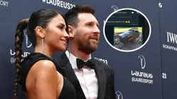 Antonela Roccuzzo y Lionel Messi.