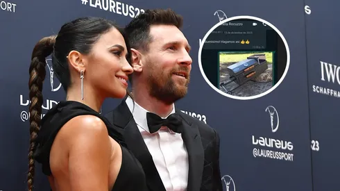 Antonela Roccuzzo y Lionel Messi.