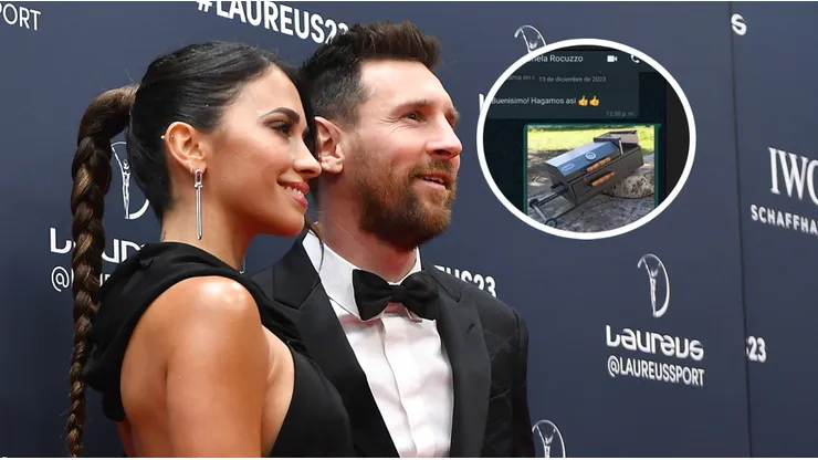 Antonela Roccuzzo y Lionel Messi.
