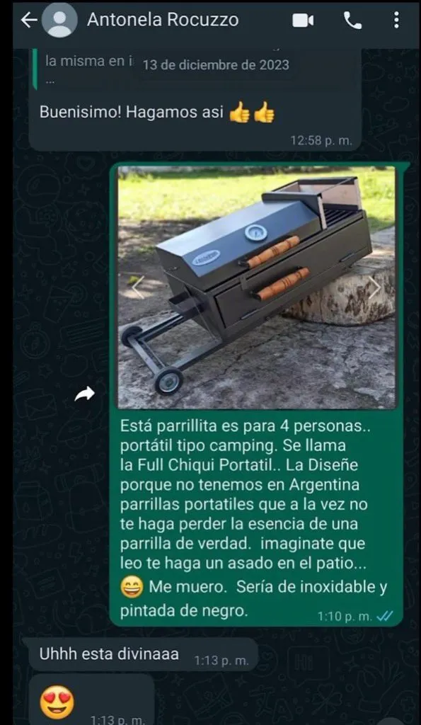 Mensaje de Antonela. (Foto: X / @M10GOAT)