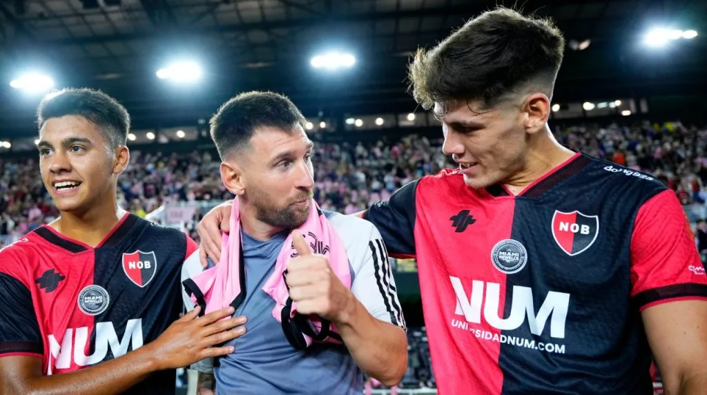 Messi jugó 60 minutos en el amistoso vs. Newell’s. (Foto: Getty Images)